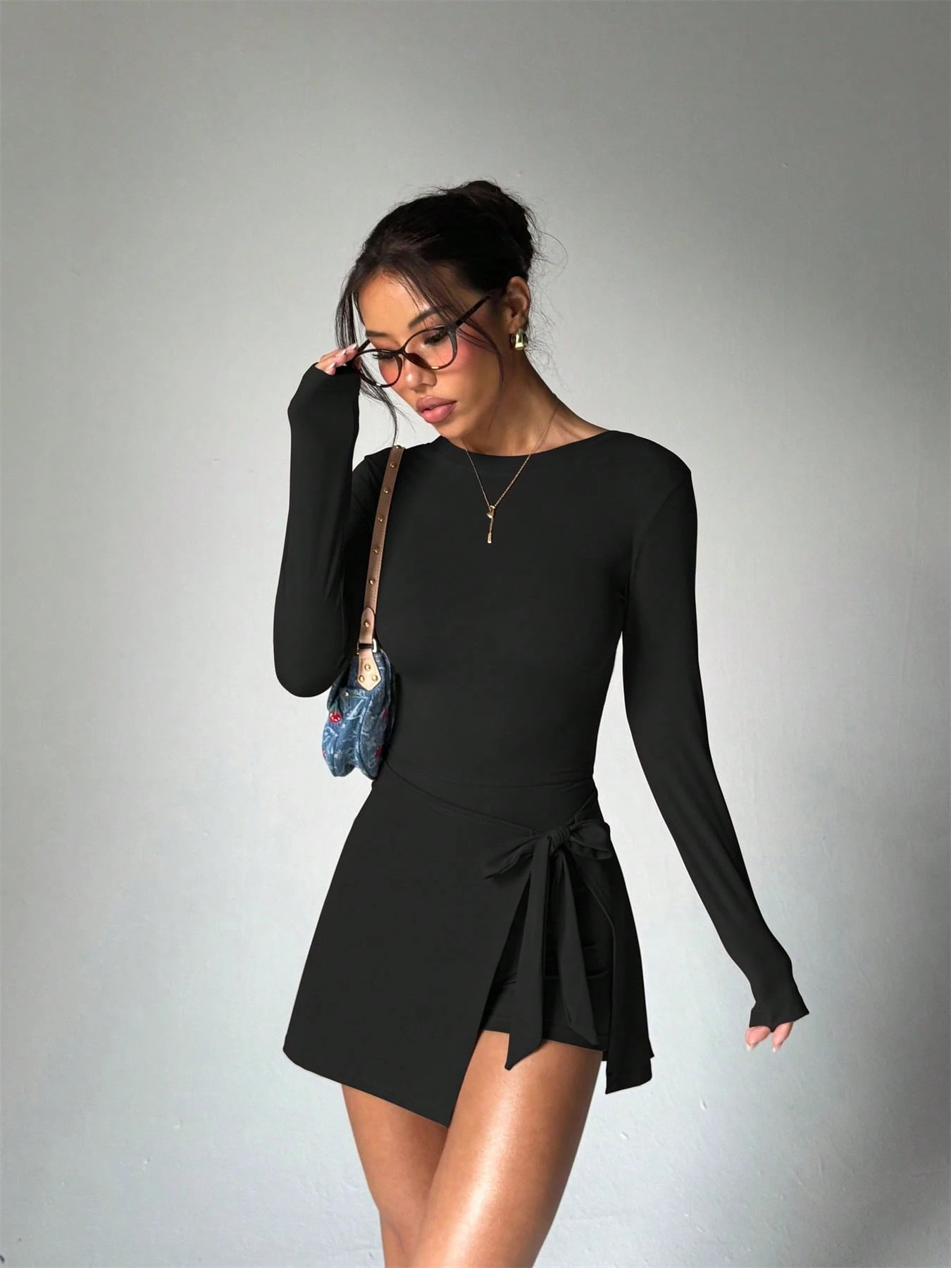 Yoga Fitness Outfit - Gonna da tennis a maniche lunghe