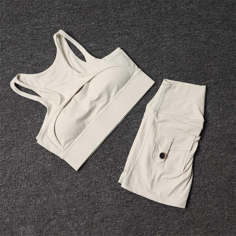 Yoga Fitness Outfit - Pantaloncini fitness Set da yoga Tuta