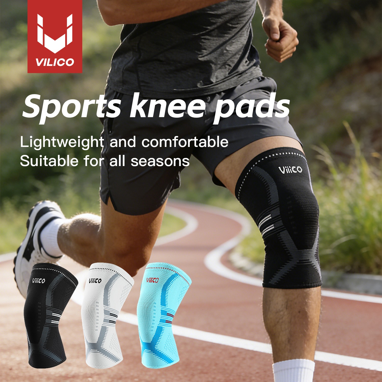 Knee Sleeve Compression - 1 Pezzo di Ginocchiera Compressiva per