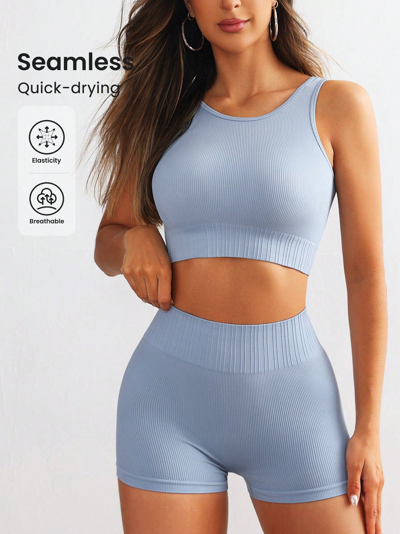 Yoga Fitness Outfit - Set Yoga Donna Senza Cuciture a